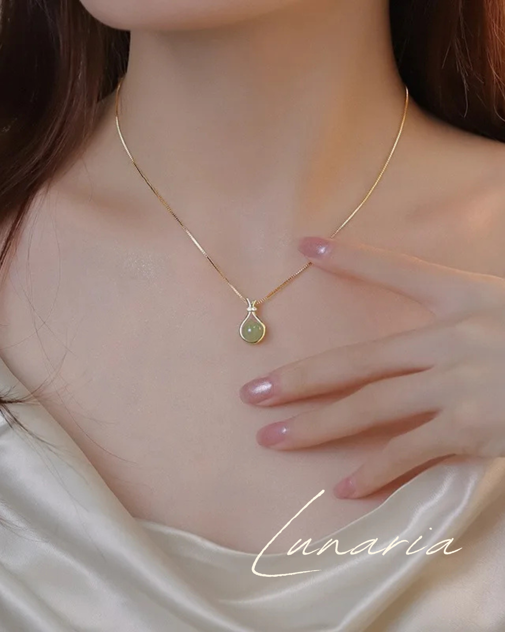 No.001  VINTAGE COLOR PENDANT NECKLACE