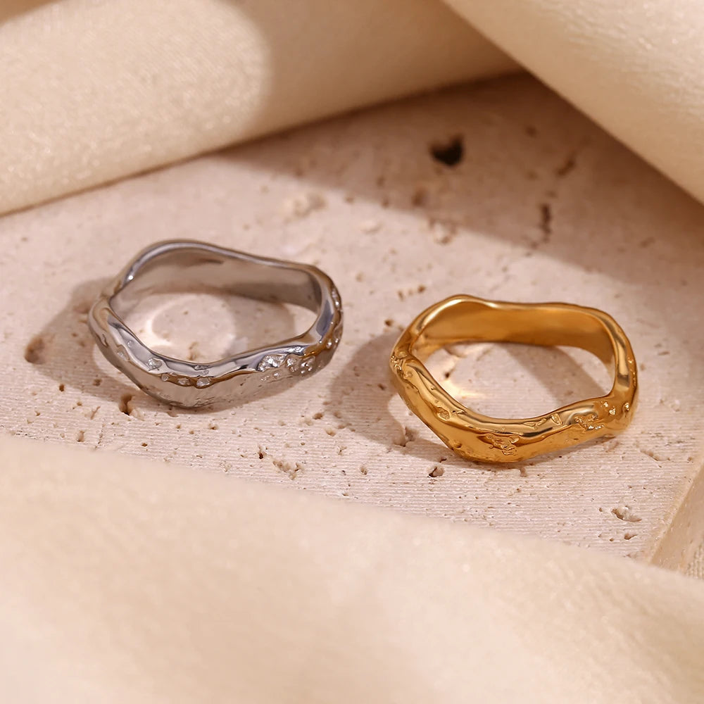 No.R002 Wave Classic Ring