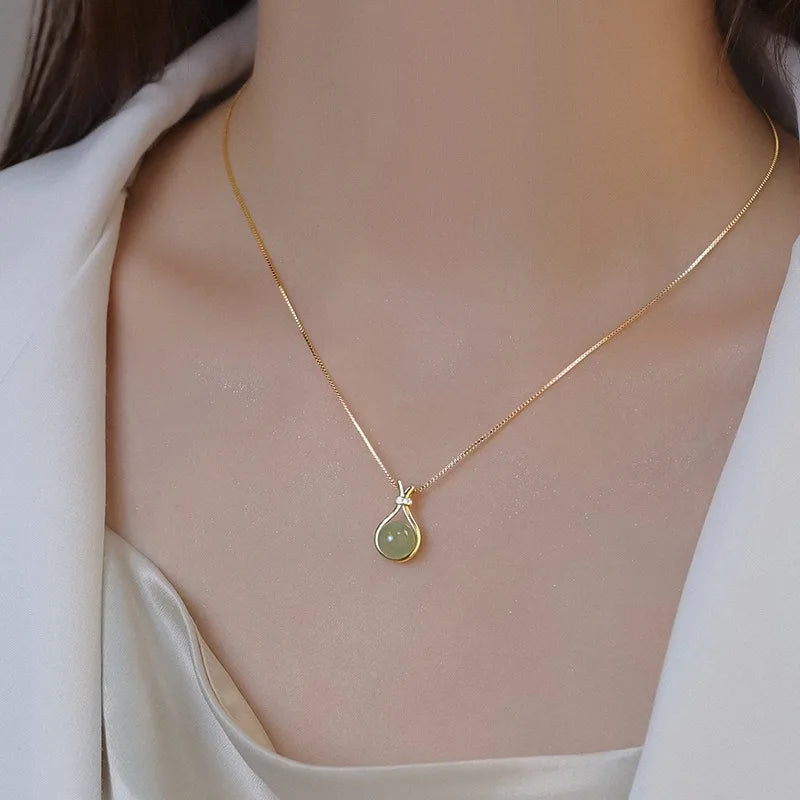 No.001  VINTAGE COLOR PENDANT NECKLACE
