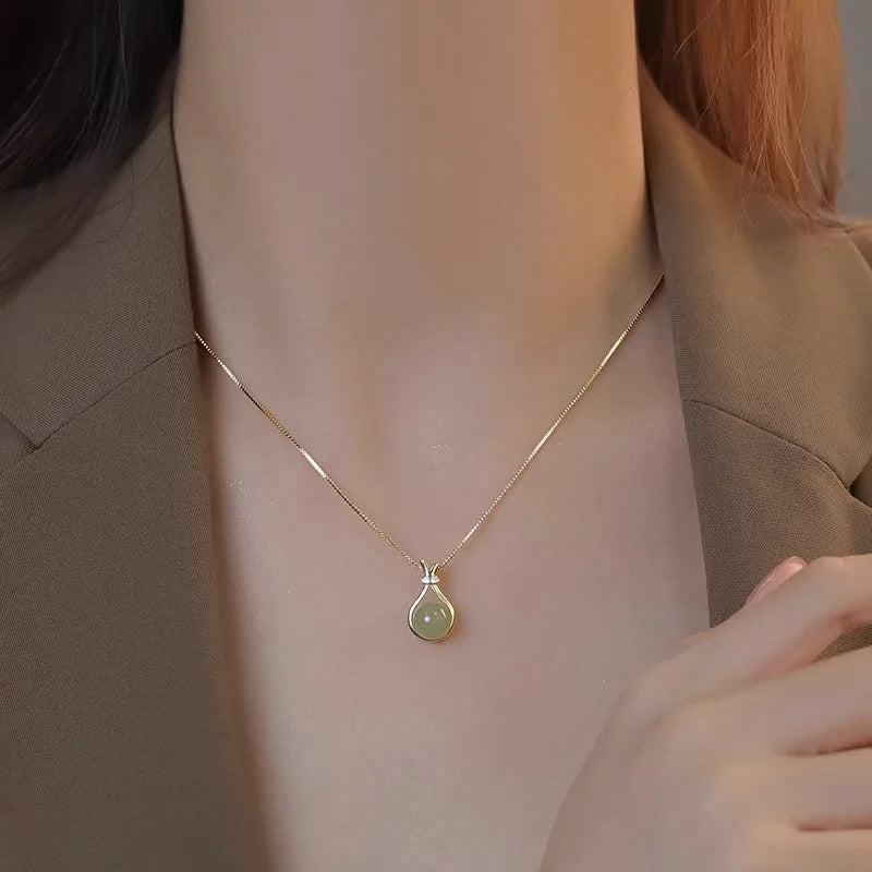 No.001  VINTAGE COLOR PENDANT NECKLACE