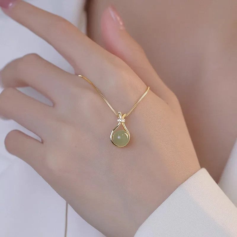 No.001  VINTAGE COLOR PENDANT NECKLACE