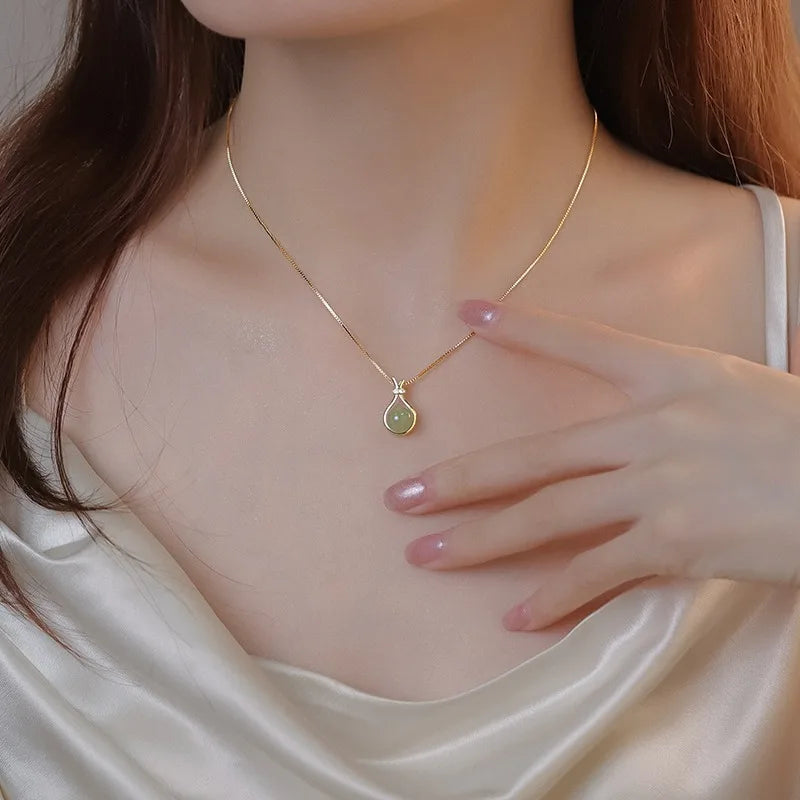 No.001  VINTAGE COLOR PENDANT NECKLACE